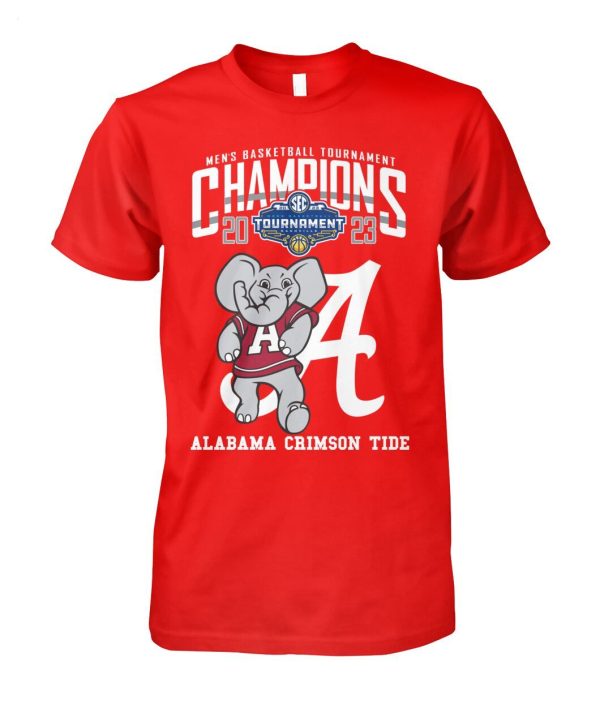 Men’s Basketball Tournament Champions 2023 Alabama Crimson Tide T-Shirt – Limited Edition