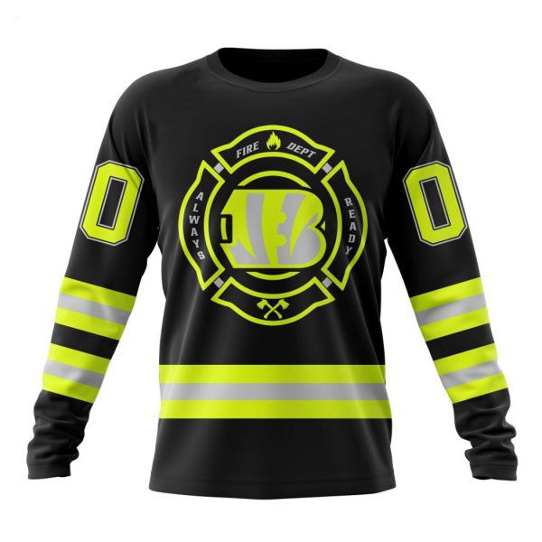 Personalized NFL Cincinnati Bengals Special FireFighter Uniform Design Hoodie