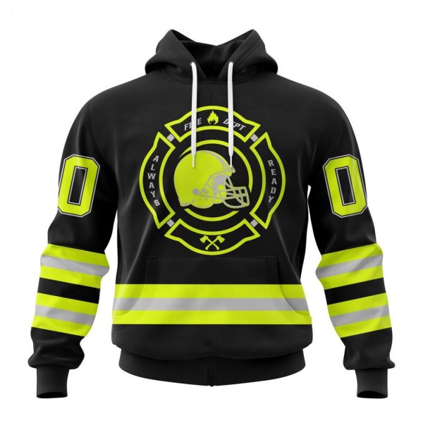 Personalized NFL Cleveland Browns Special FireFighter Uniform Design Hoodie