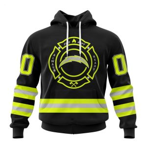 Personalized NFL Los Angeles Chargers Special FireFighter Uniform Design Hoodie