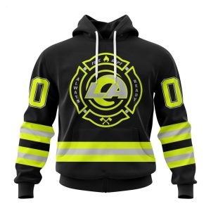 Personalized NFL Los Angeles Rams Special FireFighter Uniform Design Hoodie