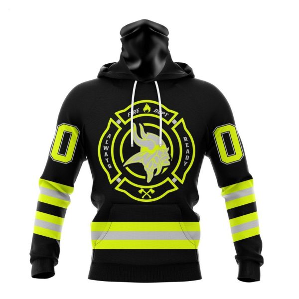 Personalized NFL Minnesota Vikings Special FireFighter Uniform Design Hoodie