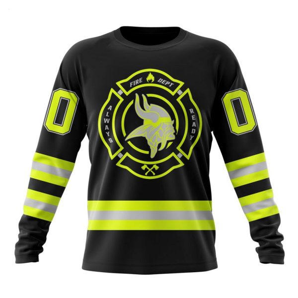 Personalized NFL Minnesota Vikings Special FireFighter Uniform Design Hoodie