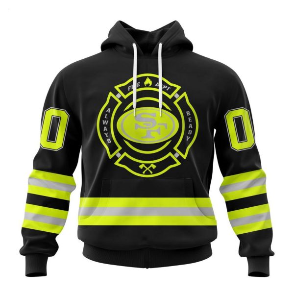 Personalized NFL San Francisco 49ers Special FireFighter Uniform Design Hoodie