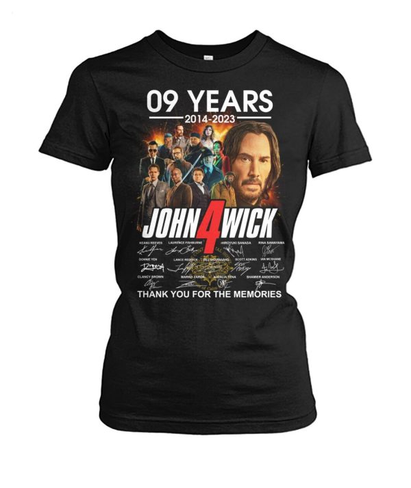 09 Years Of 2014 – 2023 John Wick Thank You For The Memories T-Shirt – Limited Edition