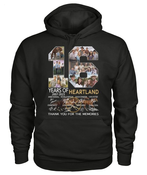 16 Years Of 2007 – 2023 Heartland Thank You For The Memories T-Shirt – Limited Edition