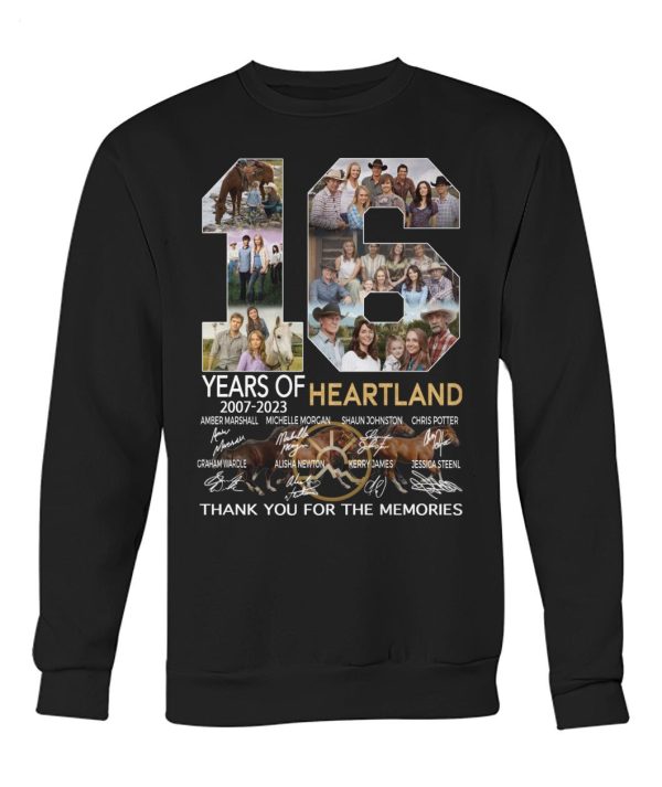 16 Years Of 2007 – 2023 Heartland Thank You For The Memories T-Shirt – Limited Edition