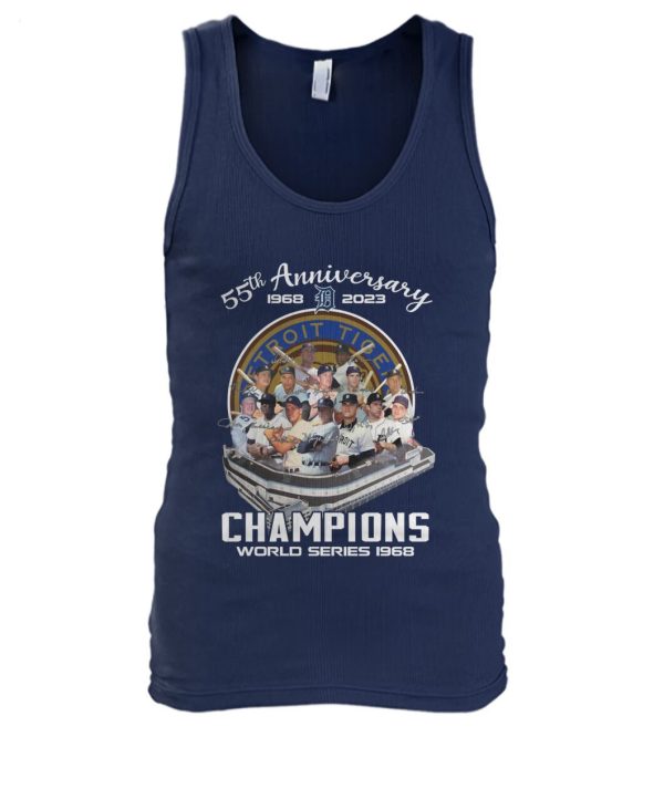 55th Anniversary 1968 – 2023 Detroit Tigers Champions World Series 1968 T-Shirt – Limited Edition