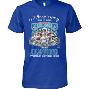 60th Anniversary 1963 – 2023 IA World Series Champions World Series 1963 T-Shirt – Limited Edition