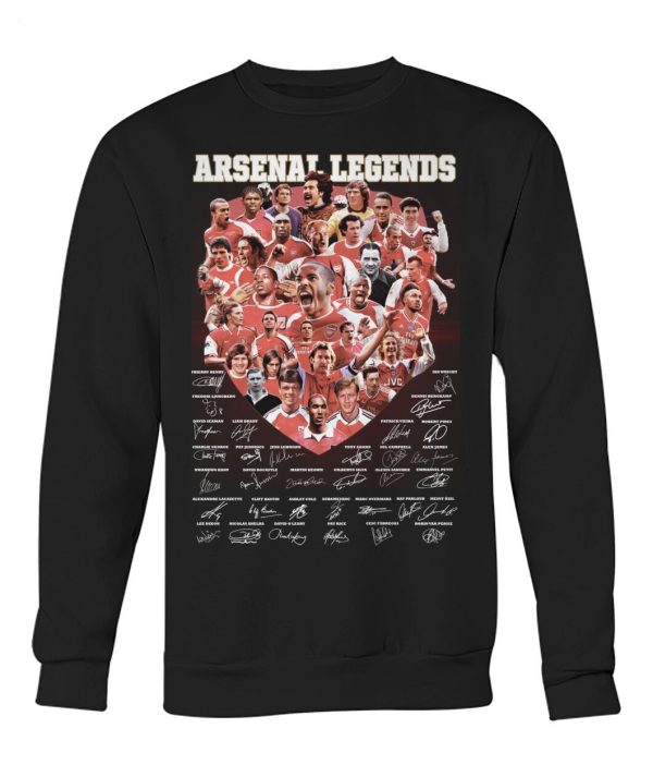 Arsenal Legends Teams Members T-Shirt – Limited Edition