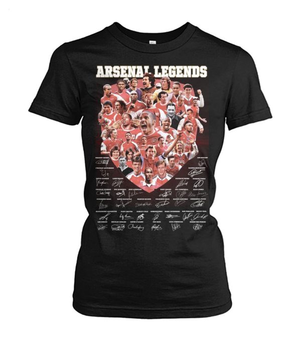 Arsenal Legends Teams Members T-Shirt – Limited Edition