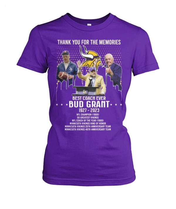 Best Coach Ever Bub Grant 1927 – 2023 Thank You For The Memories T-Shirt – Limited Edition