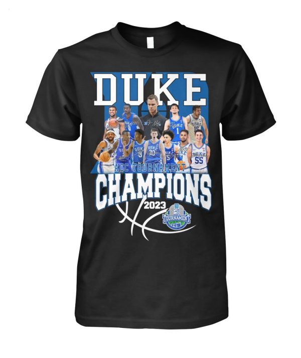 Duke ACC Tournament Champions 2023 T-Shirt – Limited Edition