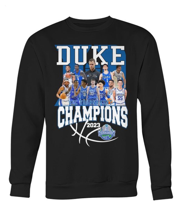 Duke ACC Tournament Champions 2023 T-Shirt – Limited Edition