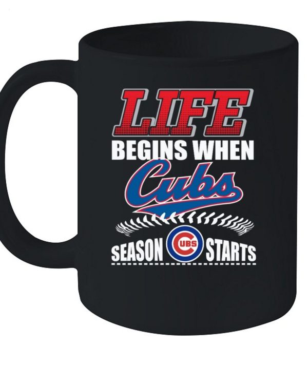 Life Begins When Cubs UBS Season Starts T-Shirt – Limited Edition