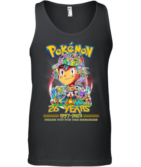 Pokemon 26 Years 1997 – 2023 Thank You For The Memories T-Shirt – Limited Edition