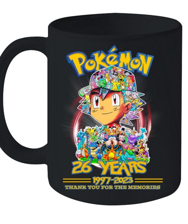 Pokemon 26 Years 1997 – 2023 Thank You For The Memories T-Shirt – Limited Edition