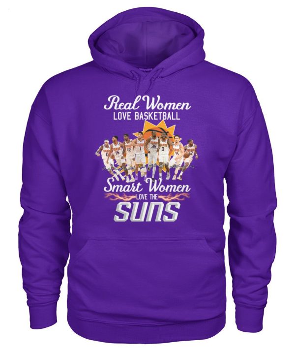 Real Women Love Basketball Smart Women Love The Suns T-Shirt – Limited Edition