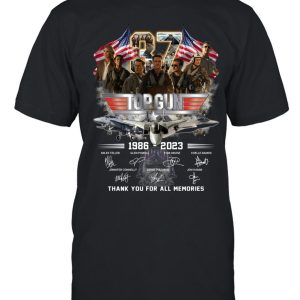 Top Gun 1986 – 2023 Thank You For All Memories T-Shirt – Limited Edition