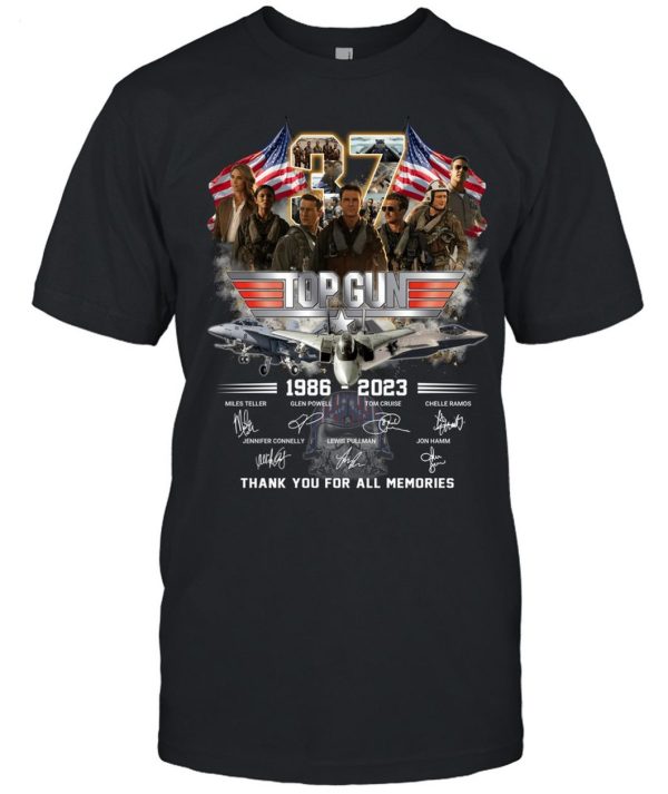 Top Gun 1986 – 2023 Thank You For All Memories T-Shirt – Limited Edition