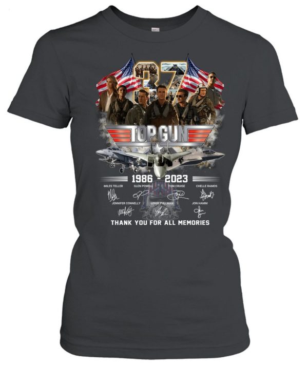 Top Gun 1986 – 2023 Thank You For All Memories T-Shirt – Limited Edition