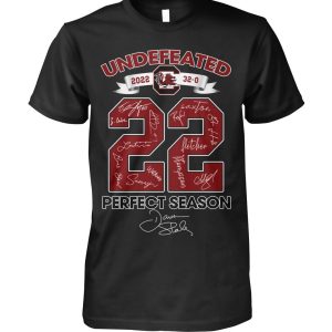 Undefeated 2022 South Carolina Football Team 32-0 22 Perfect Season T-Shirt – Limited Edition