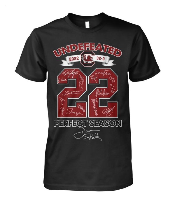 Undefeated 2022 South Carolina Football Team 32-0 22 Perfect Season T-Shirt – Limited Edition