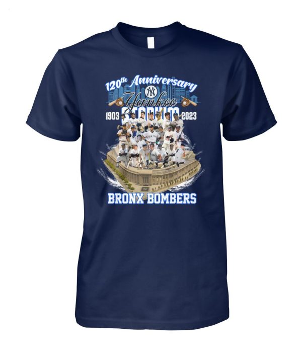 120th Anniversary Yankees 1903 – 2023 Stadium Bronx Bombers T-Shirt – Limited Edition