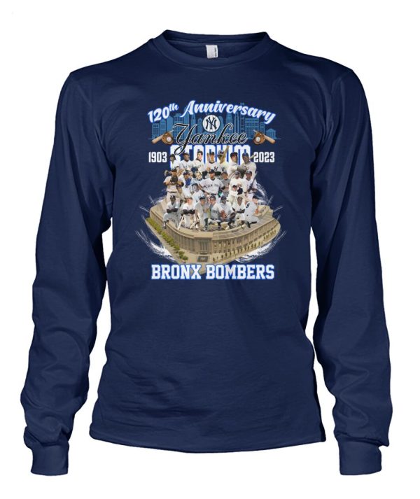 120th Anniversary Yankees 1903 – 2023 Stadium Bronx Bombers T-Shirt – Limited Edition