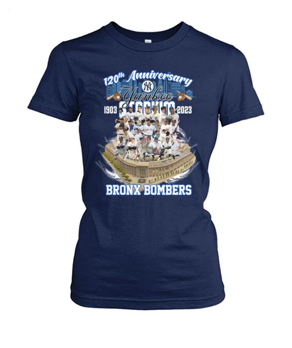 120th Anniversary Yankees 1903 – 2023 Stadium Bronx Bombers T-Shirt – Limited Edition