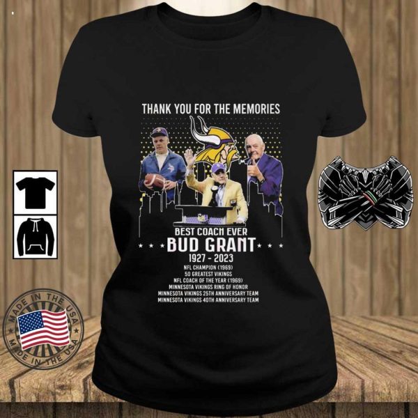 Best Coach Ever Bub Grant 1927-2023 Thank You For The Memories Signature T-Shirt – Limited Edition