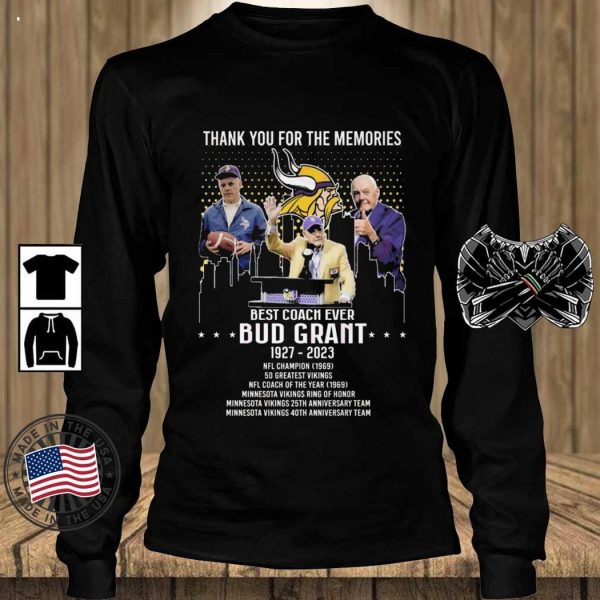 Best Coach Ever Bub Grant 1927-2023 Thank You For The Memories Signature T-Shirt – Limited Edition