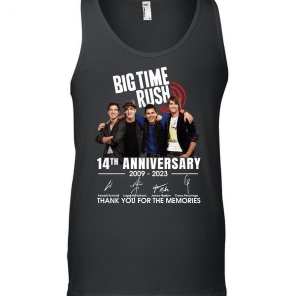 Big Time Rush 14th Anniversary 2009 – 2023 Thank You For The Memories T-Shirt – Limited Edition