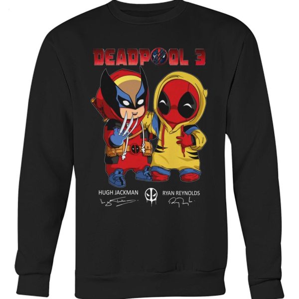 Deadpool 3 Hugh Jackman And Ryan Reynolds Signature T-Shirt – Limited Edition