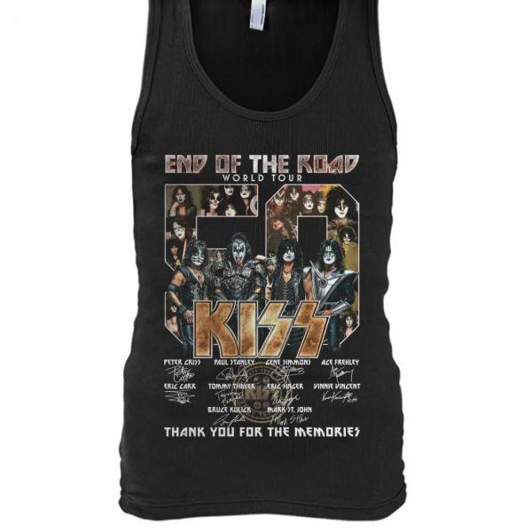 End Of The Road World Tour 50 Years Kiss Thank You For The Memories T-Shirt – Limited Edition