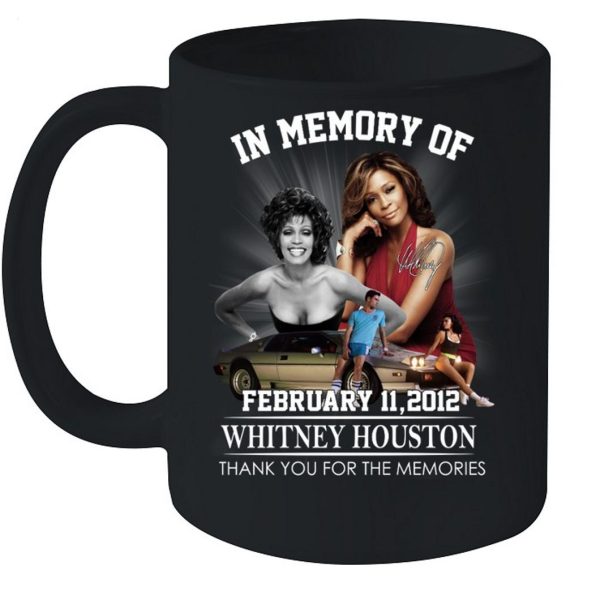 In Memory Of February 11, 2012 Whitney Houston Thank You For The Memories T-Shirt – Limited Edition