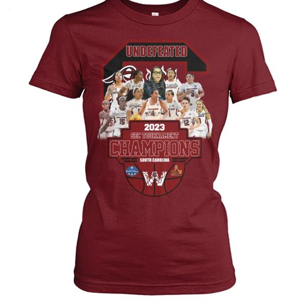 Undefeated 2023 SEC Tournament Champions South Carolina Basketball T-Shirt – Limited Edition