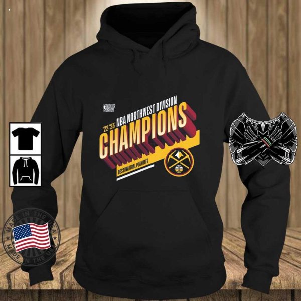 Denver Nuggets Fanatics Branded 2023 Northwest Division Champions Locker Room T-Shirt