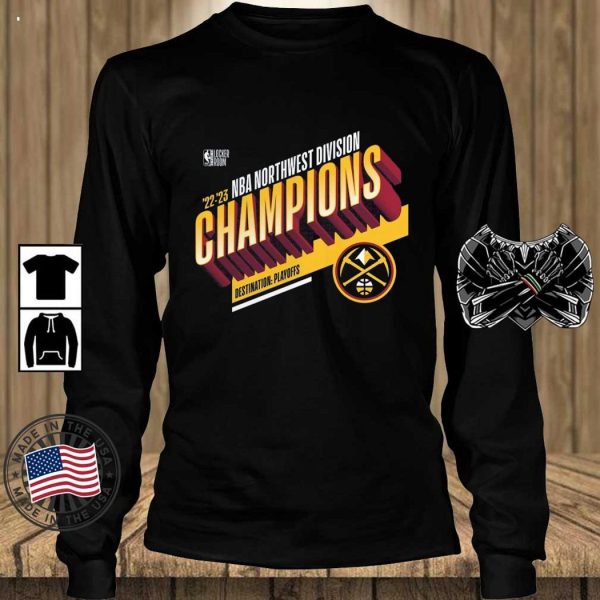 Denver Nuggets Fanatics Branded 2023 Northwest Division Champions Locker Room T-Shirt