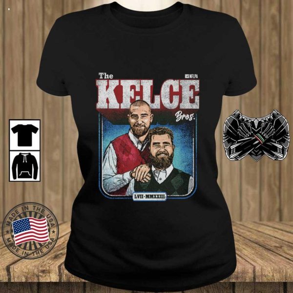 Jason Kelce And Travis Kelce The Kelce Bros LVII Super Bowl T-Shirt