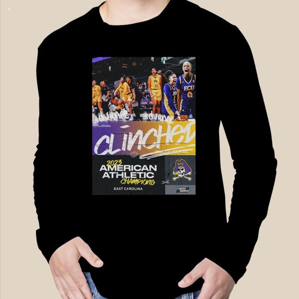 East Carolina Pirates Womens Basketball Are 2023 American Athletic Conference Champions T-Shirt