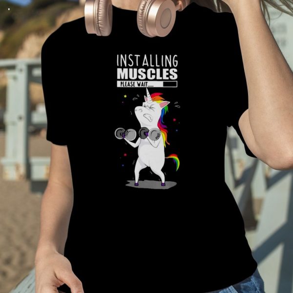 Installing Muscles Please Wai T-Shirt