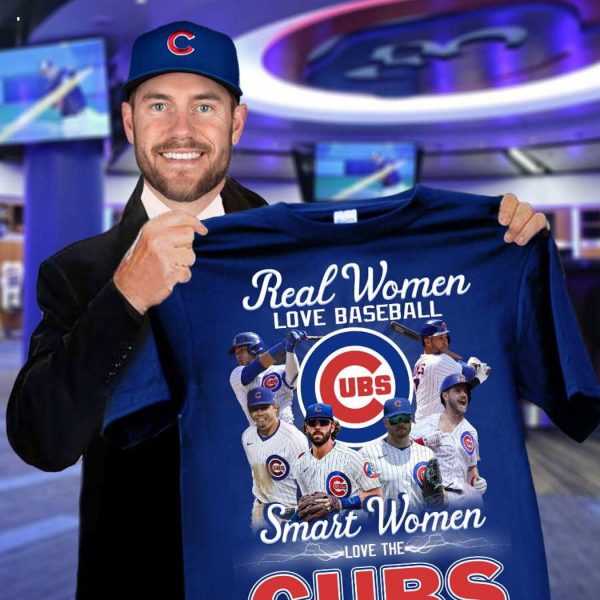 Real Women Love Baseball Smar The Cubs Unisex T-Shirt