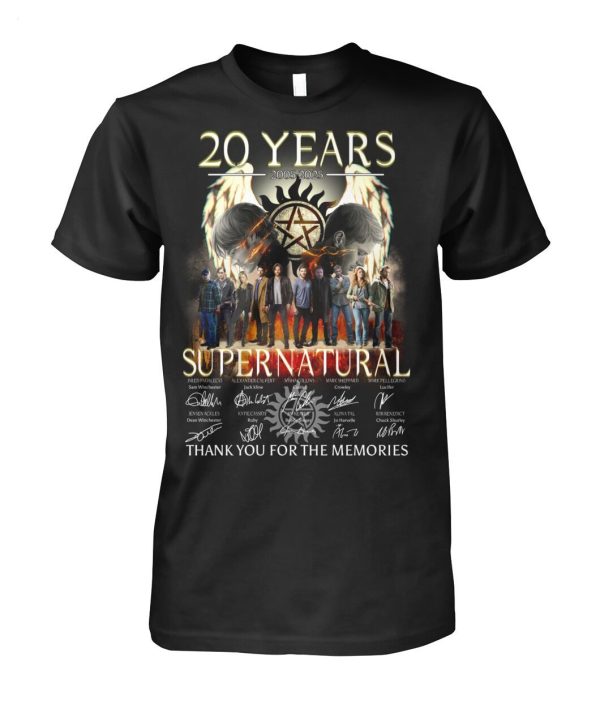 20 Years 2005 – 2025 Super Natural Thank You For The Memories T-Shirt – Limited Edition