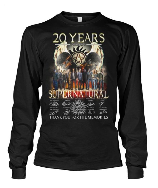 20 Years 2005 – 2025 Super Natural Thank You For The Memories T-Shirt – Limited Edition