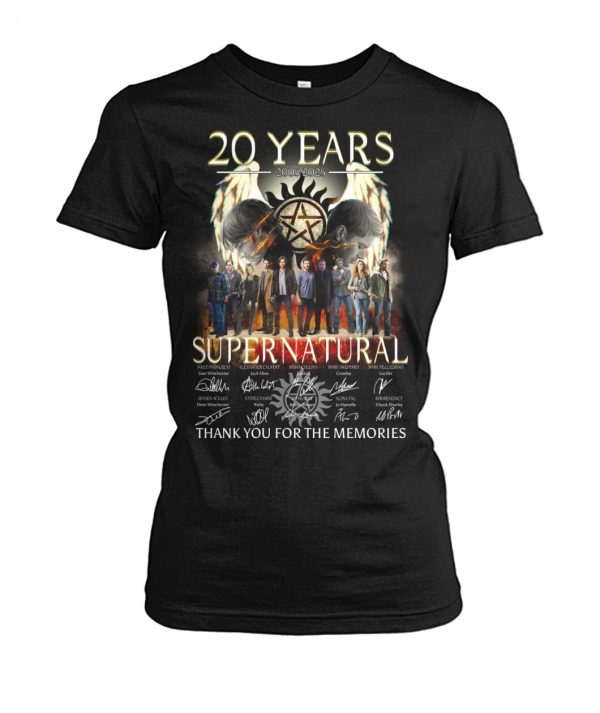 20 Years 2005 – 2025 Super Natural Thank You For The Memories T-Shirt – Limited Edition