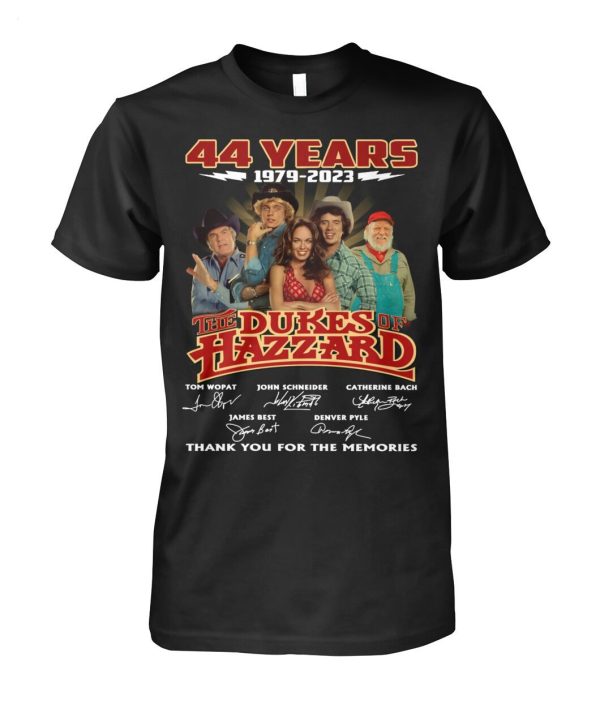 44 Years 1979 – 2023 The Dukes Of Hazzard Thank You For The Memories T-Shirt – Limited Edition