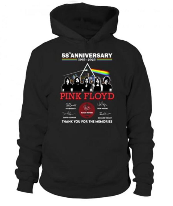 58th Anniversary 1965 – 2023 Pink Ployd Thank You For The Memories T-Shirt – Limited Edition