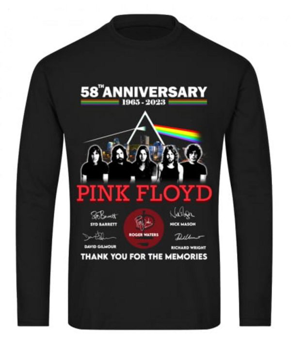 58th Anniversary 1965 – 2023 Pink Ployd Thank You For The Memories T-Shirt – Limited Edition