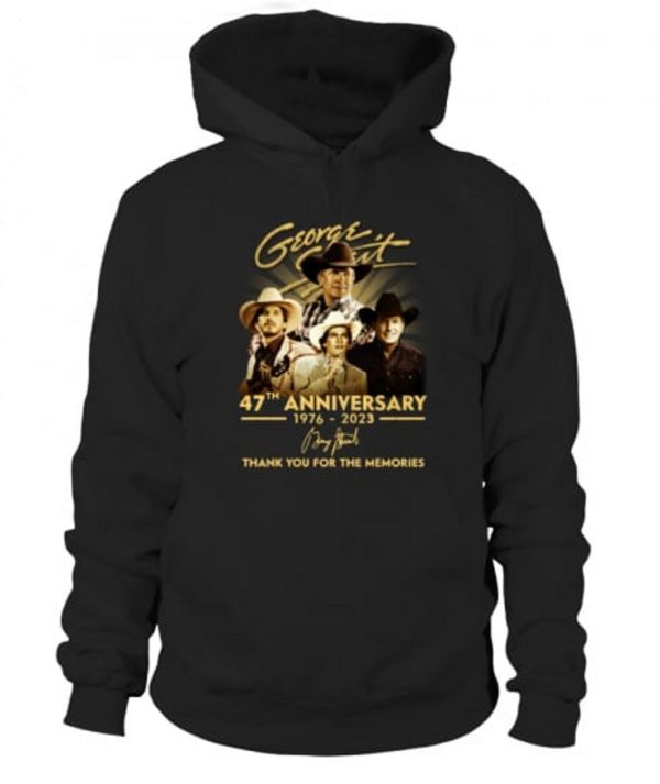 George Strait 47th Anniversary 1976 – 2023 Thank You For The Memories T-Shirt – Limited Edition